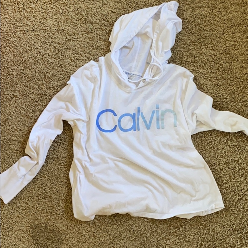 Calvin Klein logo Hooded Long Sleeve